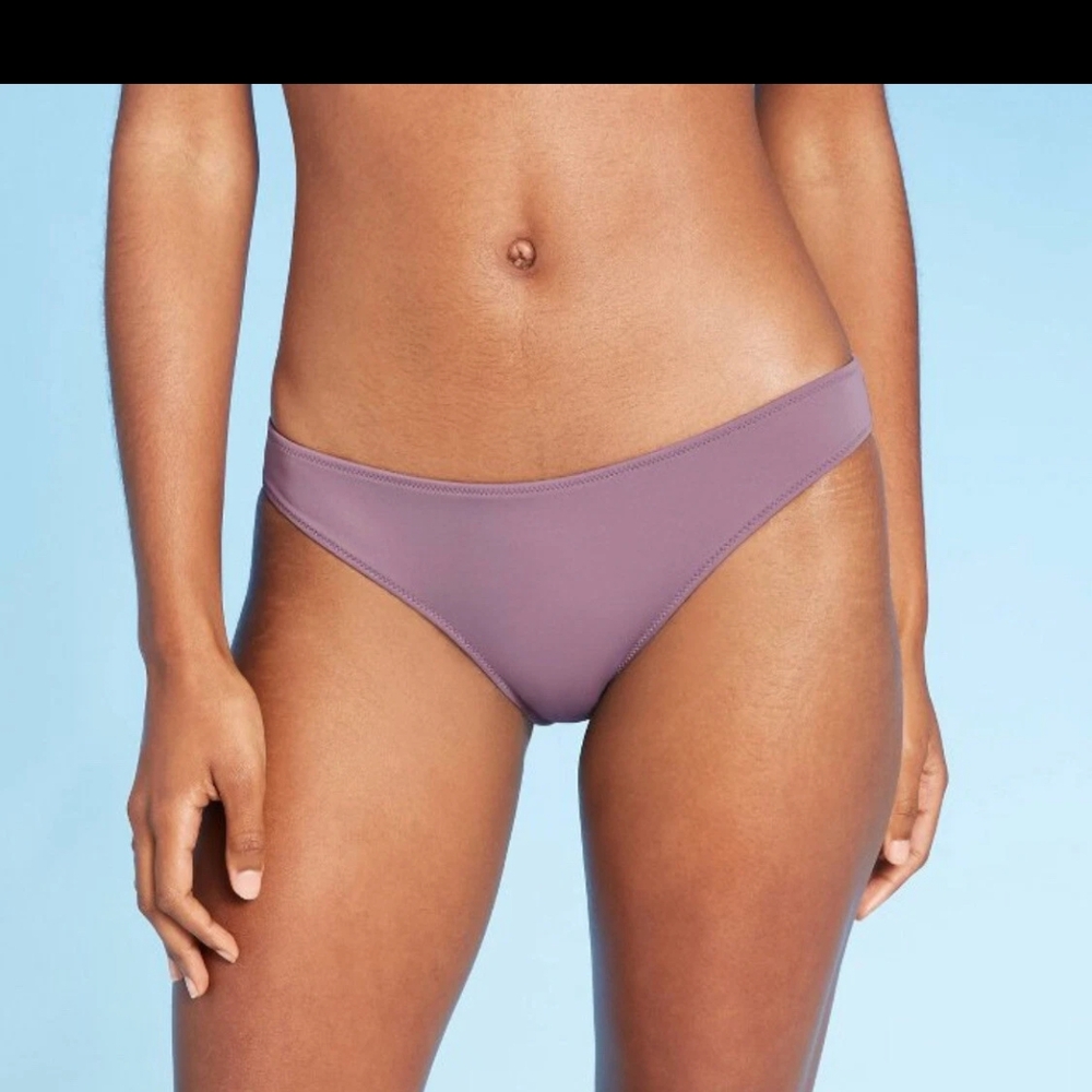 Shade & Shore Purple Swim Panties Seamless Design Size Xl
